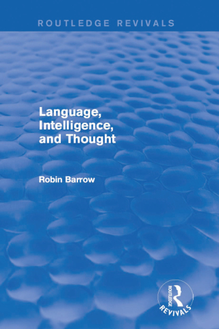 Cover image: Language, Intelligence, and Thought 1st edition 9781138925847