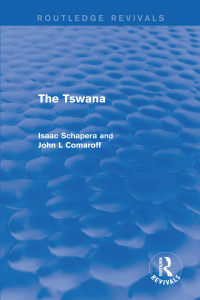 Cover image: The Tswana 1st edition 9781138924925