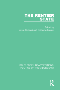 Cover image: The Rentier State 1st edition 9781138923713