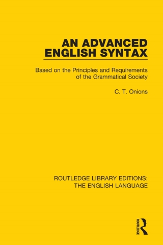 صورة الغلاف: Routledge Library Editions: The English Language 1st edition 9781138921115