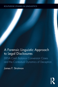 Immagine di copertina: A Forensic Linguistic Approach to Legal Disclosures 1st edition 9781138920057