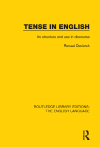 Cover image: Tense in English 1st edition 9781138919358