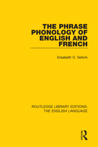 Cover image: The Phrase Phonology of English and French 1st edition 9781138919068