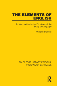 Cover image: The Elements of English 1st edition 9781138918719