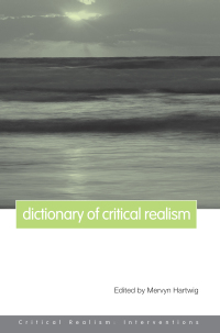 表紙画像: Dictionary of Critical Realism 1st edition 9781032031682