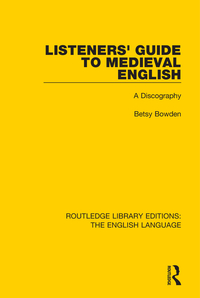 Omslagafbeelding: Listeners' Guide to Medieval English 1st edition 9781138918696