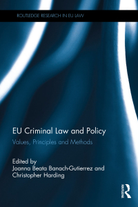 Cover image: EU Criminal Law and Policy 1st edition 9781138614048