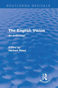 Imagen de portada: The English Vision (Routledge Revivals) 1st edition 9781138914230