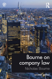 صورة الغلاف: Bourne on Company Law 7th edition 9781138897748