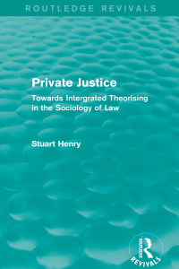 Imagen de portada: Private Justice 1st edition 9781138911703