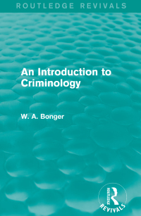 Cover image: An Introduction to Criminology (Routledge Revivals) 1st edition 9781138911604