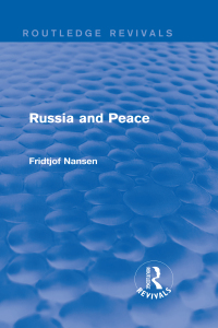 Cover image: Russia and Peace (Routledge Revivals) 1st edition 9781138910744