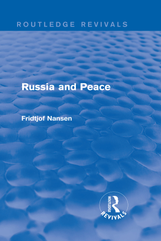 Imagen de portada: Russia and Peace 1st edition 9781138910744