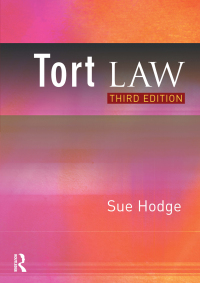 Imagen de portada: Tort Law 3rd edition 9781843920984