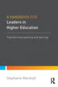 Imagen de portada: A Handbook for Leaders in Higher Education 1st edition 9781138909809