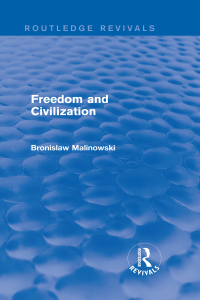 Cover image: Freedom and Civilization 1st edition 9781138909373