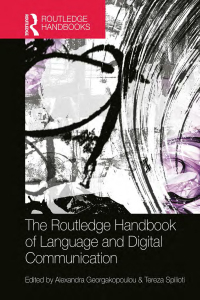 Imagen de portada: The Routledge Handbook of Language and Digital Communication 1st edition 9780415642491