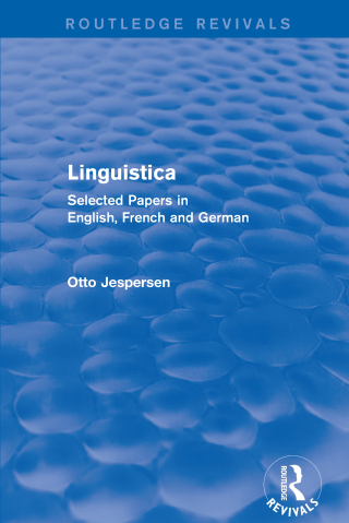 Imagen de portada: Linguistica (Routledge Revivals) 1st edition 9781138908529