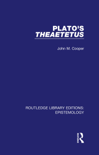 Immagine di copertina: Plato's Theaetetus 1st edition 9781138905160