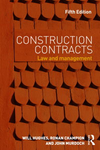 Cover image: Construction Contracts 5th edition 9780415657044