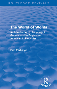 表紙画像: The World of Words 1st edition 9781138904415