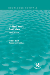 Cover image: United Arab Emirates (Routledge Revival) 1st edition 9781138902107