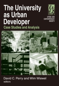 صورة الغلاف: The University as Urban Developer: Case Studies and Analysis 1st edition 9780765615411
