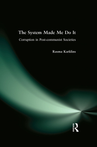 صورة الغلاف: The System Made Me Do it 1st edition 9780765616333