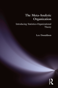 Cover image: The Meta-Analytic Organization 1st edition 9780765620675