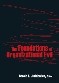 Imagen de portada: The Foundations of Organizational Evil 1st edition 9780765625588