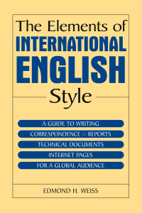 Cover image: The Elements of International English Style 1st edition 9780765615718