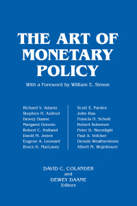 Imagen de portada: The Art of Monetary Policy 1st edition 9781563243479