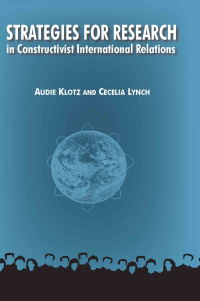 Omslagafbeelding: Strategies for Research in Constructivist International Relations 1st edition 9780765620248
