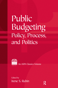 Cover image: Public Budgeting 1st edition 9780765616913