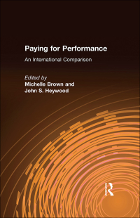 Titelbild: Paying for Performance: An International Comparison 1st edition 9780765607522