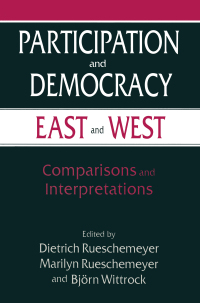 Imagen de portada: Participation and Democracy East and West 1st edition 9780765602299