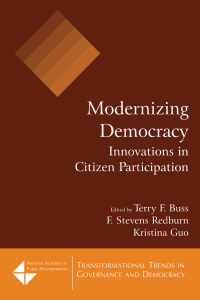 表紙画像: Modernizing Democracy: Innovations in Citizen Participation 1st edition 9780765617620
