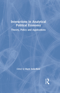 Imagen de portada: Interactions in Analytical Political Economy 1st edition 9780765614827
