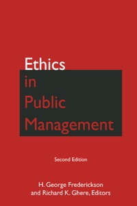 Cover image: Ethics in Public Management 2nd edition 9780765632500