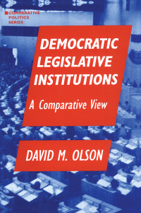 Omslagafbeelding: Democratic Legislative Institutions: A Comparative View 1st edition 9781563243158