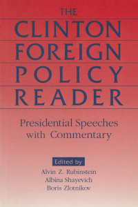 Imagen de portada: Clinton Foreign Policy Reader 1st edition 9780765605832