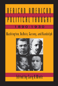 Imagen de portada: African American Political Thought, 1890-1930 1st edition 9781563241796