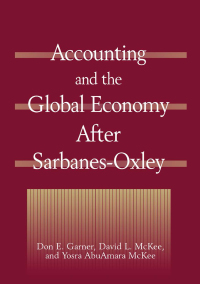 Imagen de portada: Accounting and the Global Economy After Sarbanes-Oxley 1st edition 9780765613769
