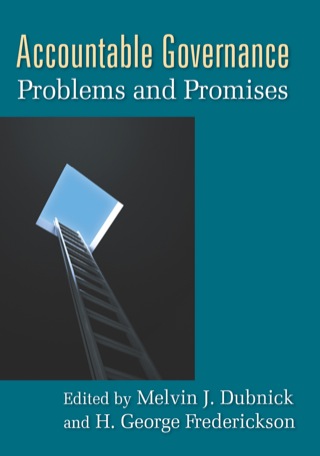 Cover image: Accountable Governance 1st edition 9780765623836