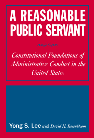 Immagine di copertina: A Reasonable Public Servant 1st edition 9780765616456