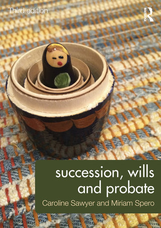 Cover image: Succession, Wills and Probate 3rd edition 9780415720519