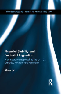 Imagen de portada: Financial Stability and Prudential Regulation 1st edition 9781138614352