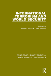 صورة الغلاف: International Terrorism and World Security 1st edition 9781138899858