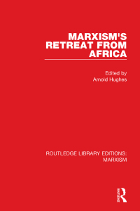 Imagen de portada: Marxism's Retreat from Africa (RLE Marxism) 1st edition 9781138891074