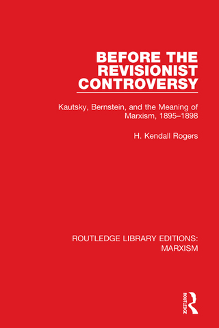 Titelbild: Before the Revisionist Controversy (RLE Marxism) 1st edition 9781138898837